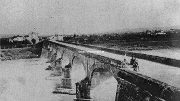 Foto d’epoca di Marcignana e del suo ponte Foto d’epoca di Marcignana e del suo ponte