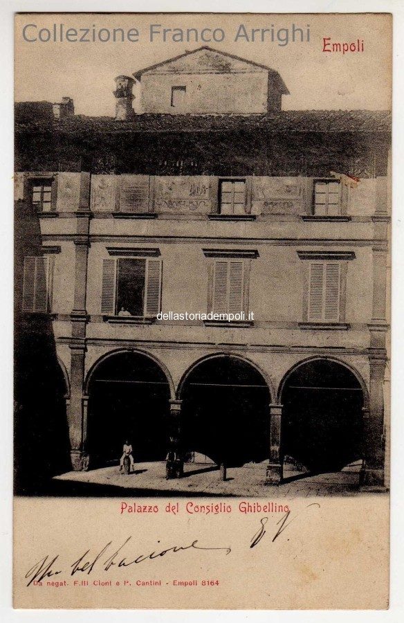 Dalla Collezione di Franco Arrighi: palazzo Ghibellino nel 1903