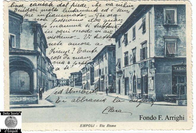 Empoli - Via Roma incrocio Piazza della Vittoria viaggiata 1937