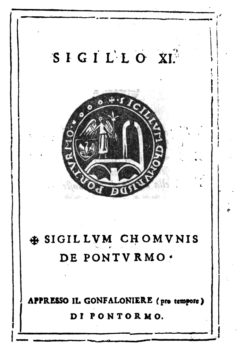 Osservazioni istoriche dei Sigilli antichi  Tomo VI   Sigillo n 11 - Domenico Maria Manni