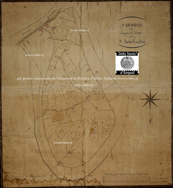 mappa n 10 Imposizione Arno Vecchio 1824