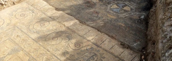 mosaico romano a Limite Via Palandri - 2