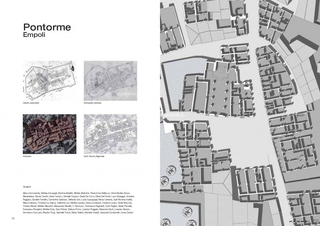 Pontorme: Rilievo urbano e architettonico del Borgo, a cura di Prof. Marco Jaff