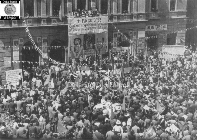 Comizio in Piazza del Popolo 1° maggio 1953