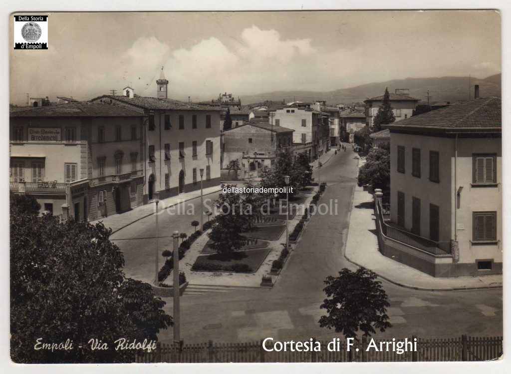 Empoli, Via Ridolfi tratto oggi Via Mario Fabiani