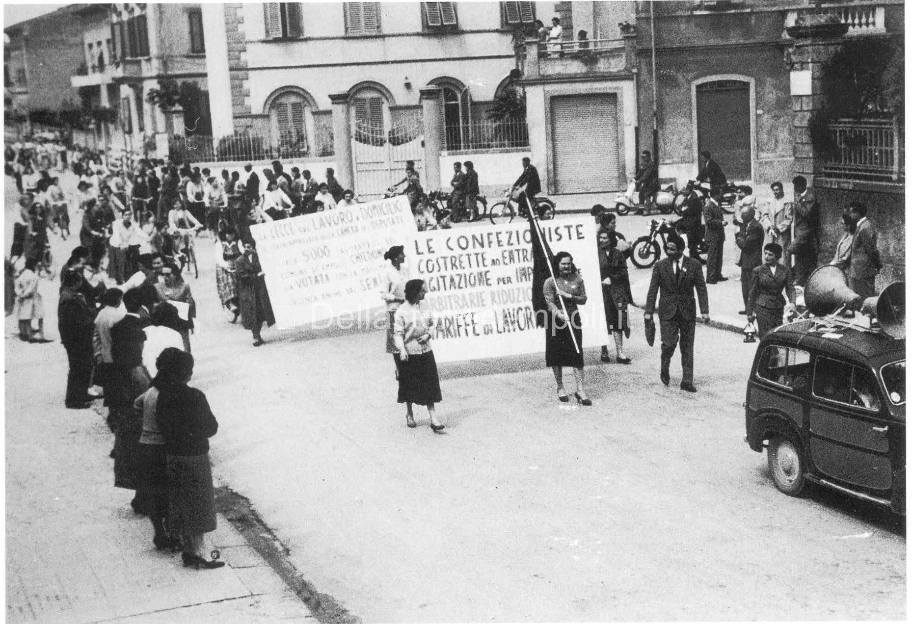 Empoli, manifestazione confezioniste