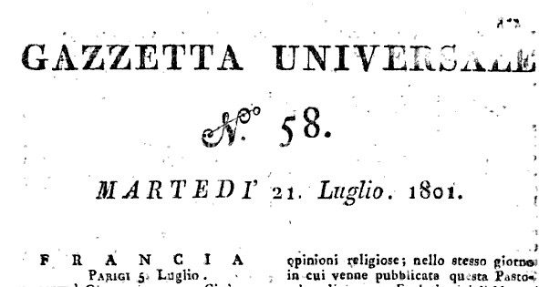 Un avviso di Bando per Medico condotto del 1801