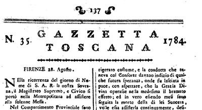 Notizie e Croniche di Empoli dall’anno 1784