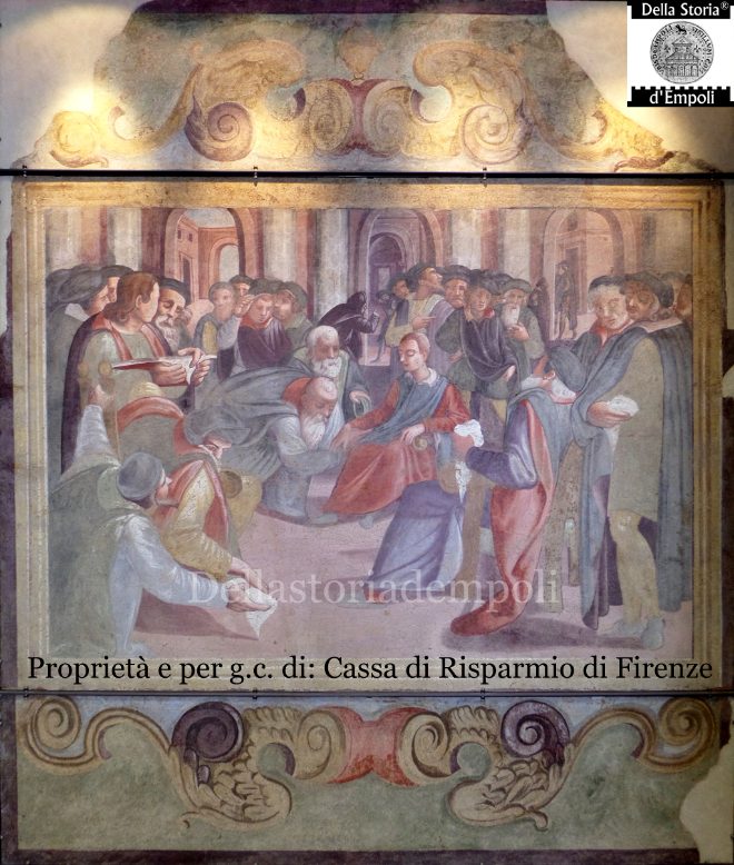 Gli affreschi di Palazzo Ghibellino: il baciamano