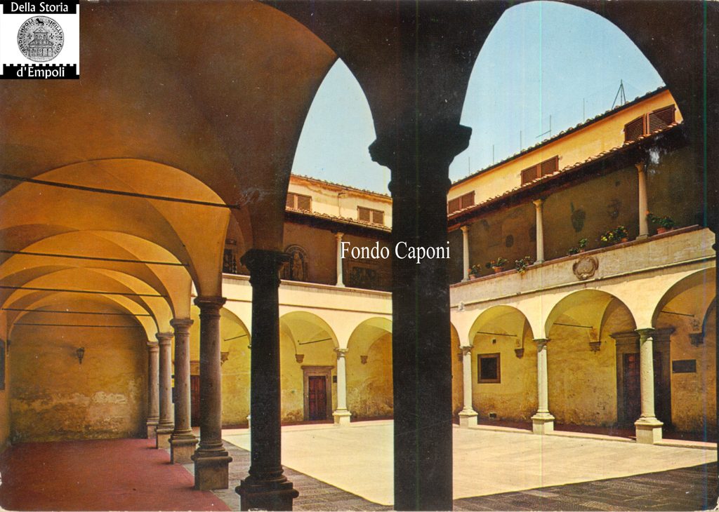 Fondo Pietro Caponi: Empoli volume II, pag. 42: Chiostro e stazione