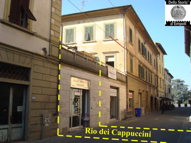 Vecchio tracciato del rio in via Ridolfi