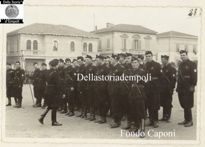 Empoli - Camicie nere in Piazza XXVIII Ottobre oggi Piazza Gramsci