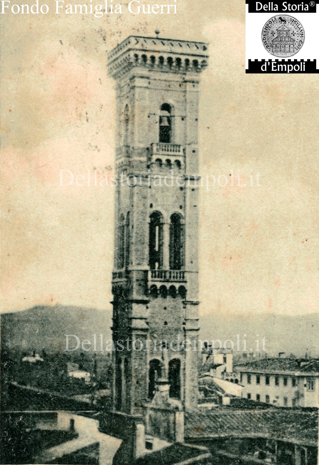 Campanile di S. Agostino, inedita veduta da nord-ovest