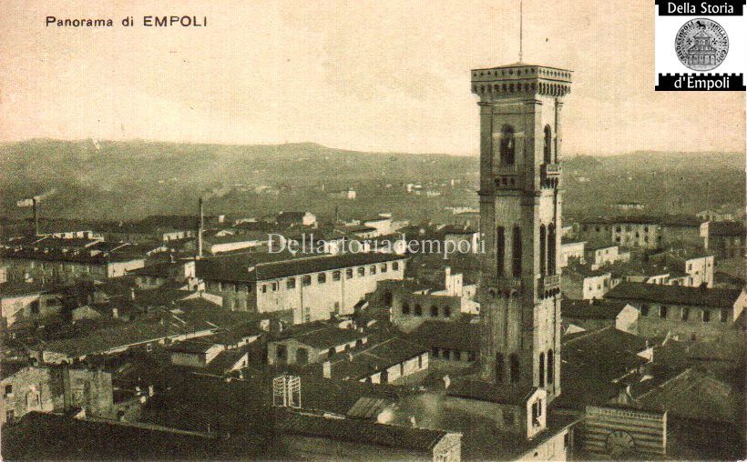 Veduta settentrionale del campanile di S. Agostino