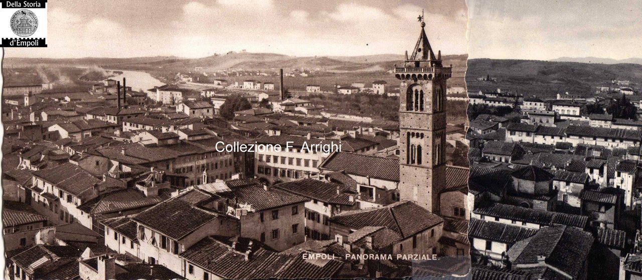 Dalla collezione di Franco Arrighi…Campanile della Collegiata scattato da quello di S. Agostino