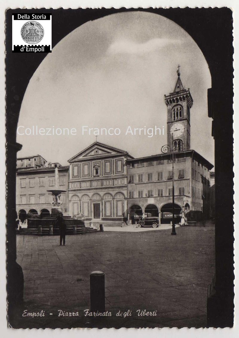 Piazza Farinata degli Uberti anni Trenta, con Montepagani