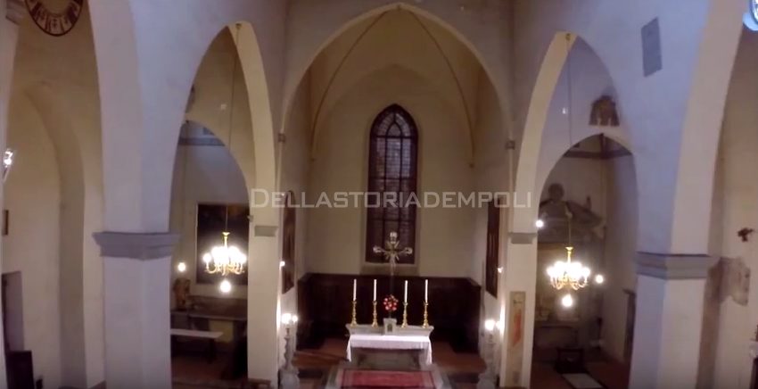 Filmato dronico: chiesa di S. Stefano degli Agostiniani a Empoli