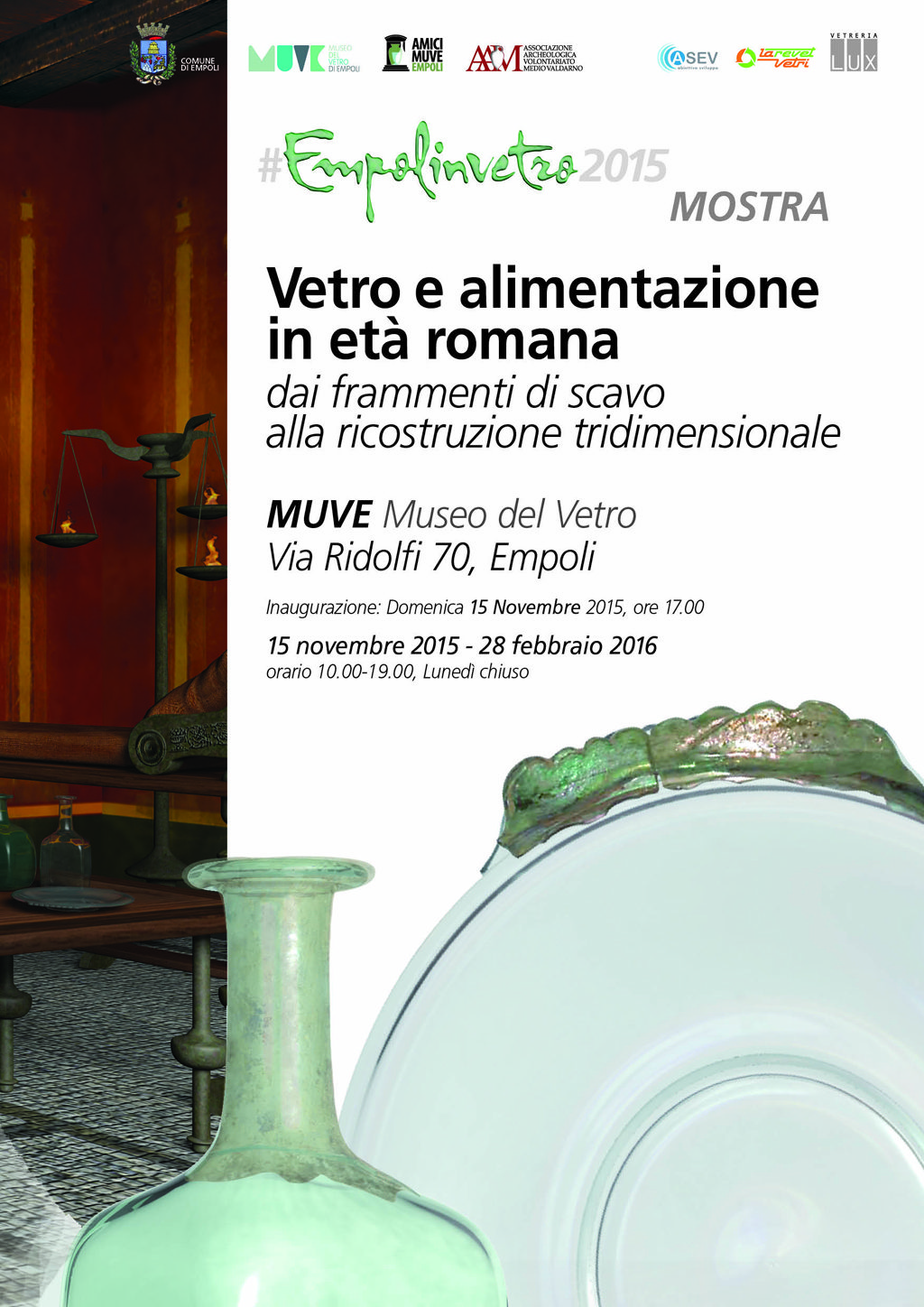 Vetro e alimentazione in età romana – Muve 15 Novembre