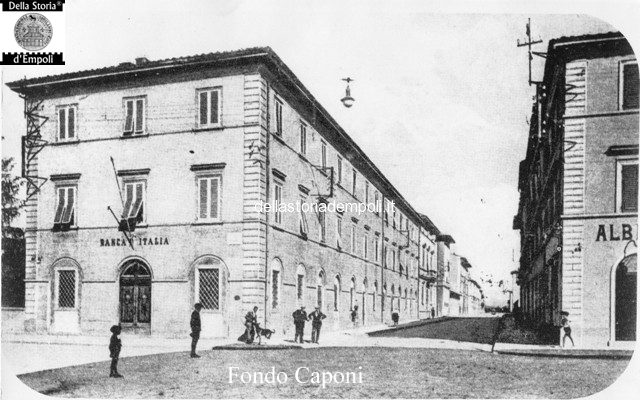 Empoli via Roma incrocio con via Giovanni da Empoli ex Banca d'italia
