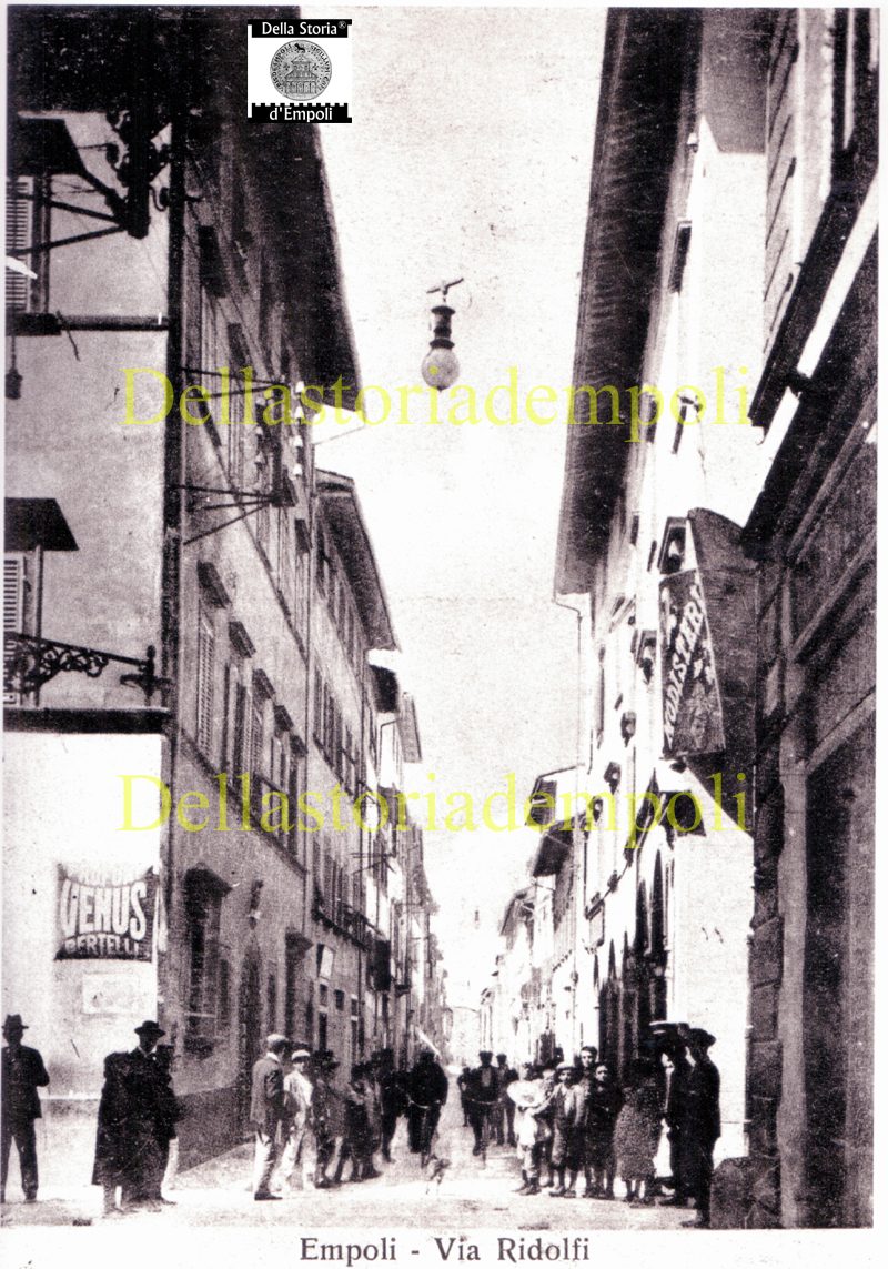 Foto d’epoca: Empoli Via Ridolfi incrocio con Via Del Papa ante guerra