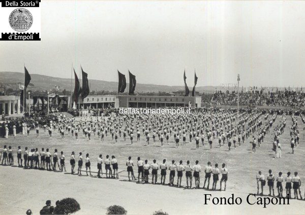 Esercizi ginnici allo Stadio Martelli e la Mostra delle attività empolesi 1939