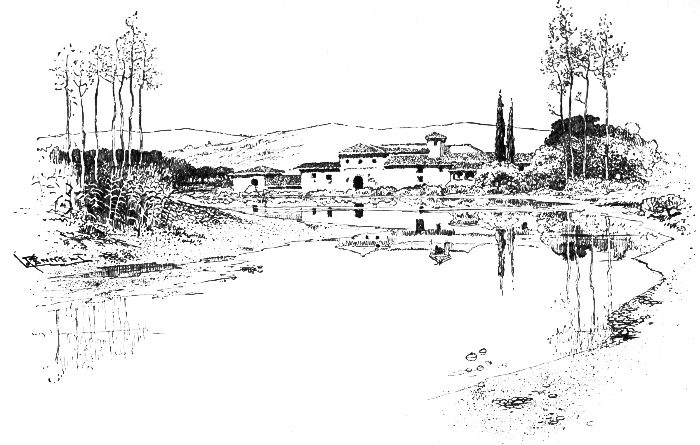 On the Arno near Empoli in 1887 by Joseph Pennell