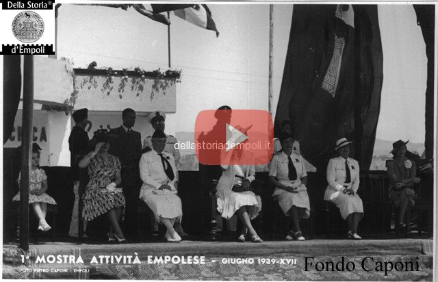 Empoli Fascista: 12 Luglio 1939, la principessa Maria Josè visita la Mostra attività empolesi