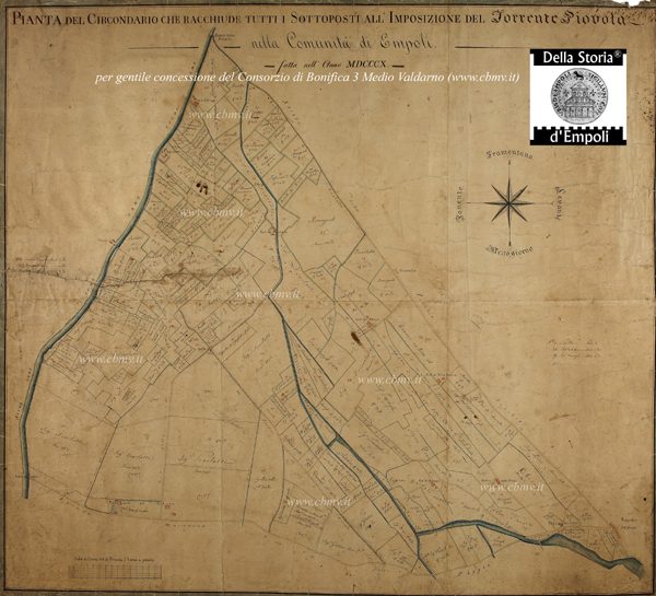 Mappa n 18 Imposizione Torrente Piovola 1810