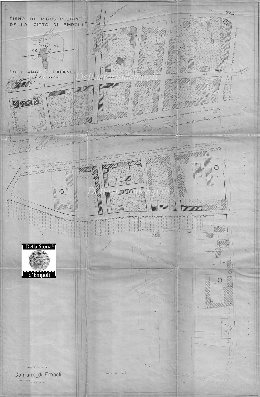 Empoli nel Piano di Ricostruzione 1947: Cascine e Parco della Rimembranza