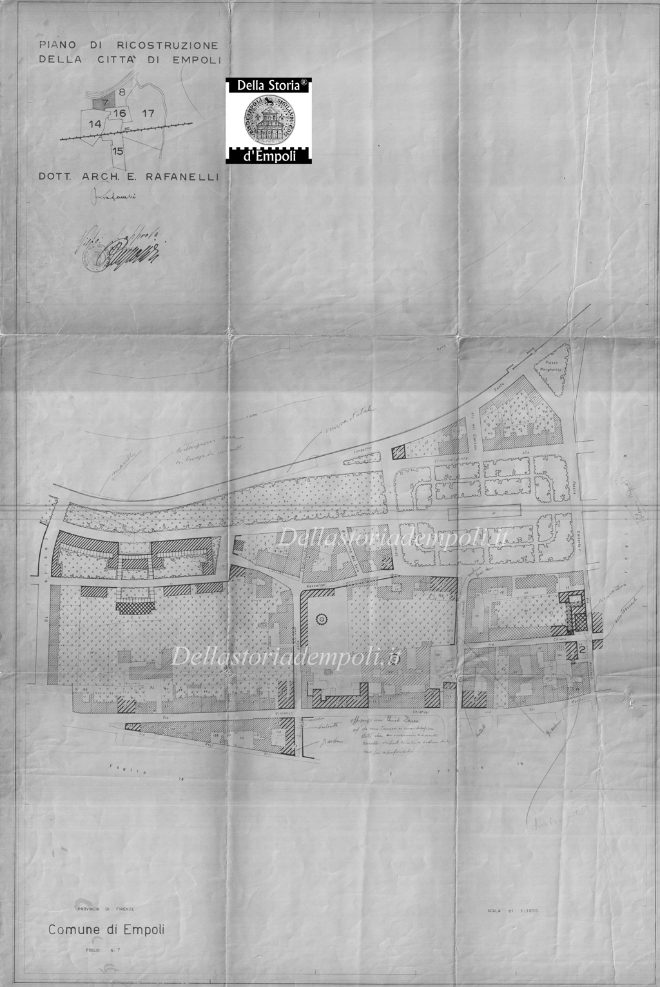 Empoli nel Piano di Ricostruzione 1947: Borgo, Piazza Matteotti e Centro