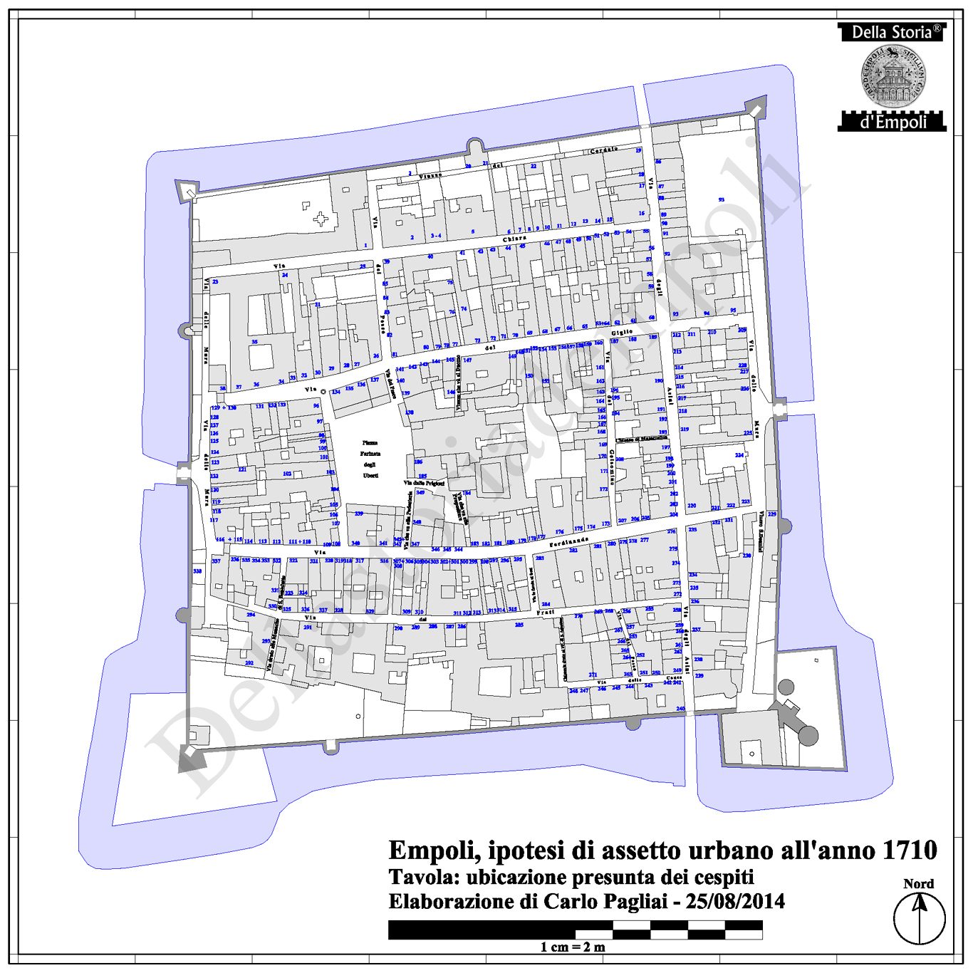 Empoli 1710: Tavola ubicativa dei Cespiti