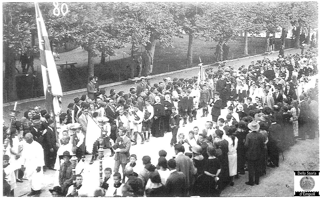 Empoli, 1924: Processione venticinquennale del SS. Crocifisso