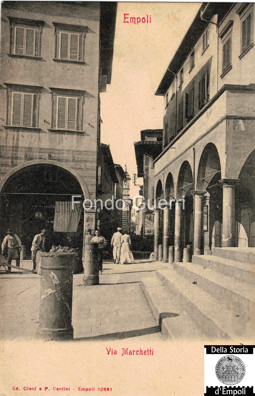 Via Marchetti inquadrata da Piazza dei Leoni by Parisio Cantini e F.lli Cioni