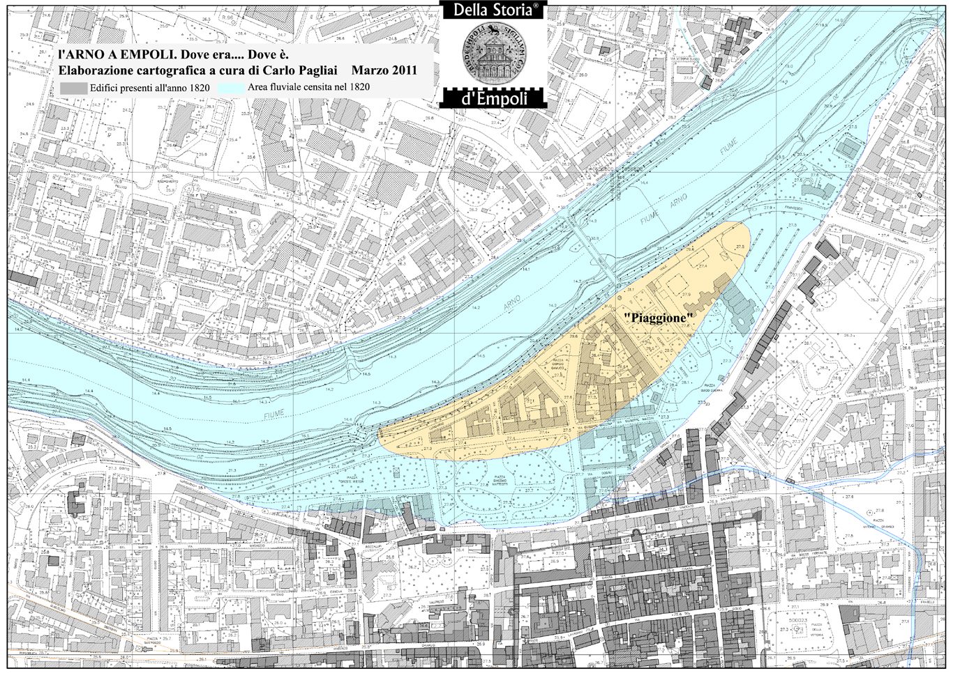 L’Arno a Empoli: Dov’era, dov’è