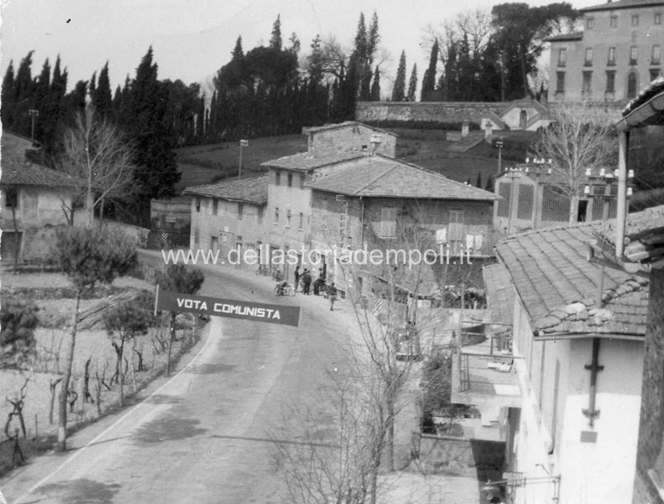 Cambiano in una veduta dei primi anni ’60