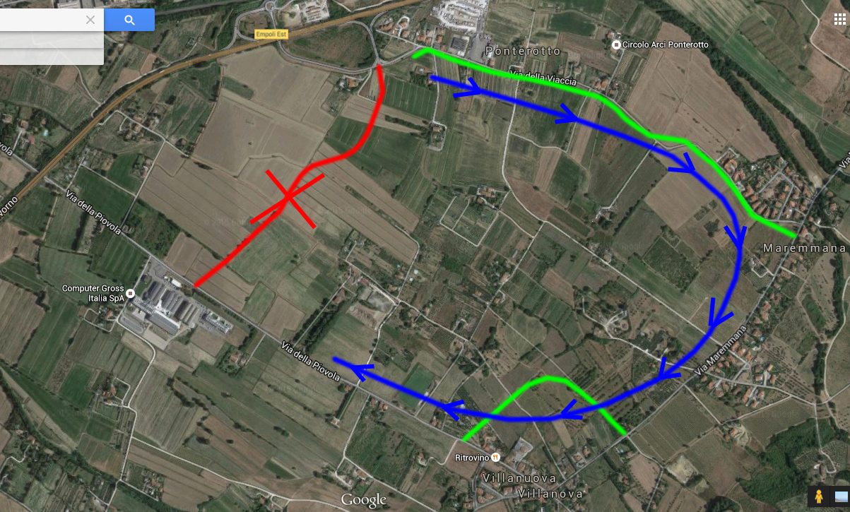 Proposta di connessione infrastrutturale per il polo tecnologico di Empoli