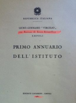 primo annuario scuola