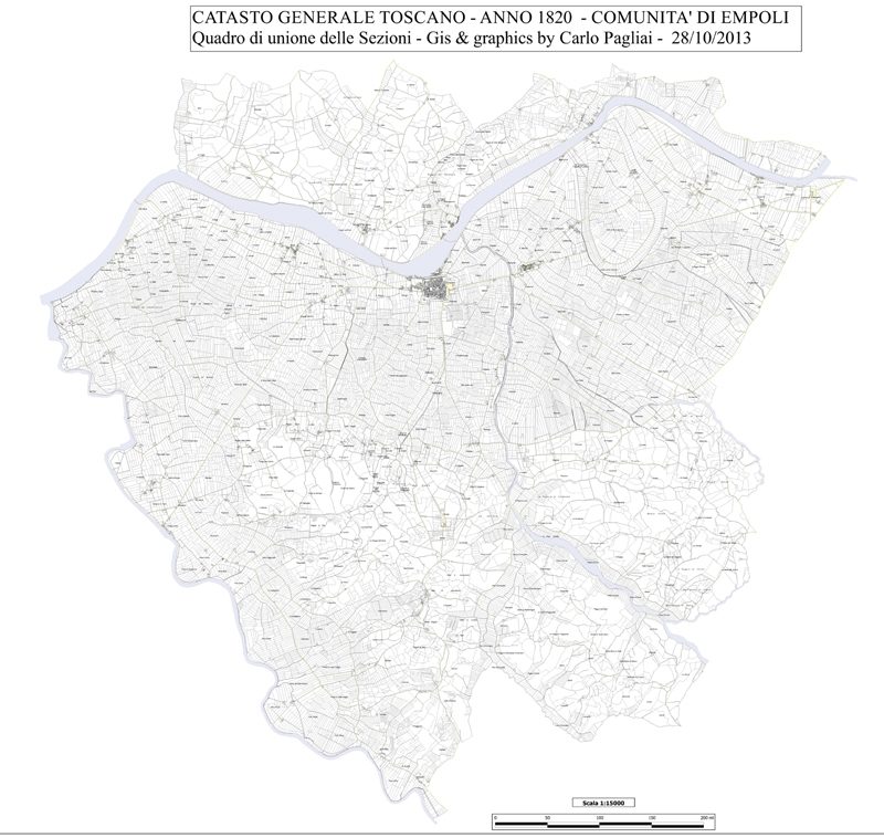 Il territorio comunale di Empoli nel Catasto leopoldino 1820